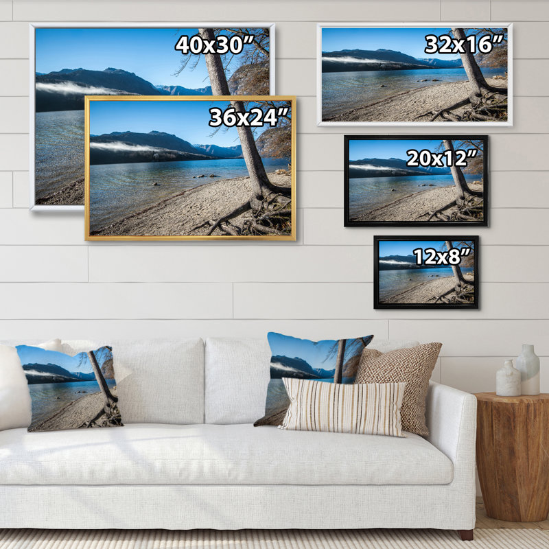 «Beautiful Bohinj Lake Landscape», reproduction d'art sur toile tendue, H 12 po x l 20 po x P 1 po