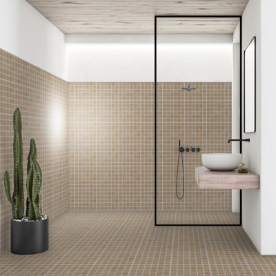 Refinery 2'' W x 2'' L Porcelain Tile Grid Mosaic Sheet