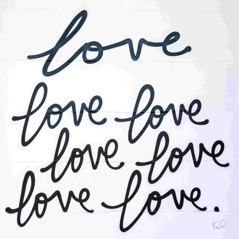 «Love Times Seven» par Kent Youngstrom, photographie, H 12 po x l 12 po, Toile tendue