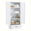 Grande armoire de rangement moderne avec deux portes et un tiroir Modern