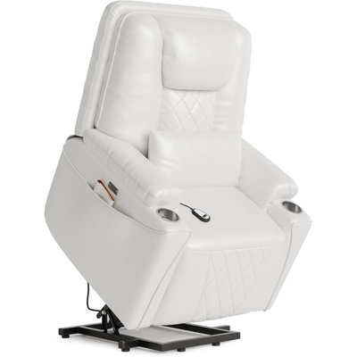 Electric Power Lift Recliner Chair for Elderly, 3 Adjustable Positions, Side Pockets & Cup Holders, USB Ports, Remote Control