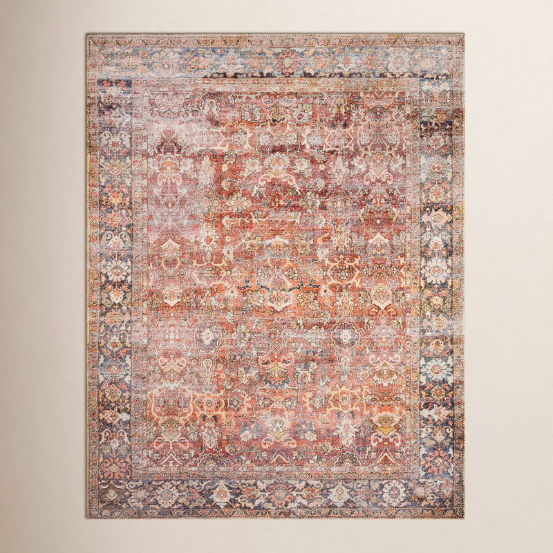 Portman Oriental Indoor Rug, Square 1'6"