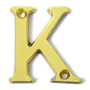 Villa 1.5'' H Brass House Letter