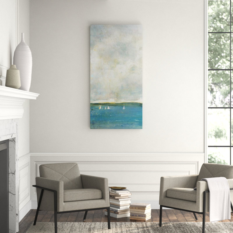 Mediterranean Summer I Print by Guseul Park, Glass Coat, 60" H x 30" W x 1.5" D