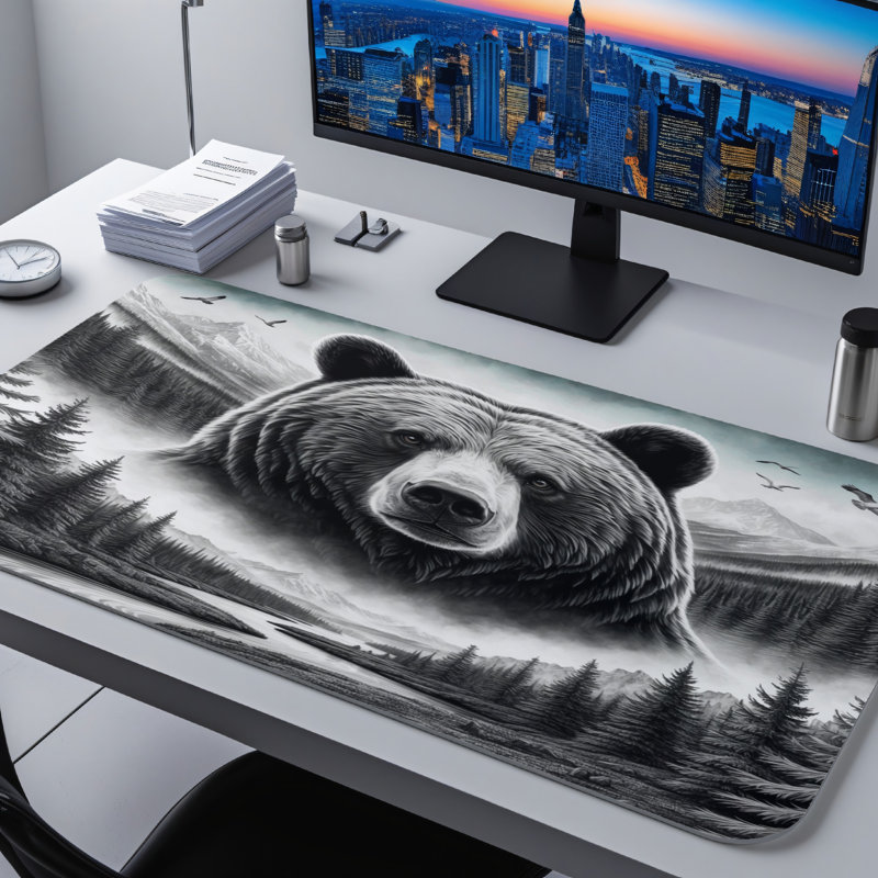 Polyester Desk Pad, 14.4x12.1