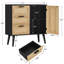 Armoire de rangement au sol avec porte et 3 tiroirs-413526530
