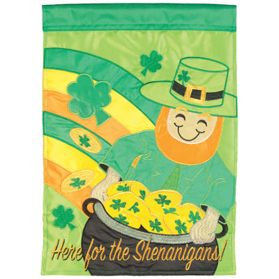 Drapeau de jardin en polyester 18 x 13 po Dalainee