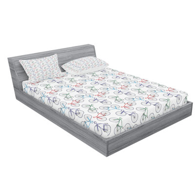 Microfiber Patterned Fitted Sheet