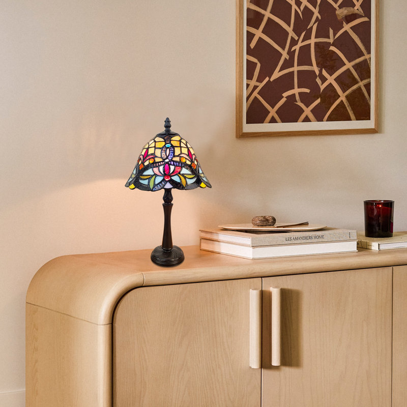  Lampe de table noire 16 po