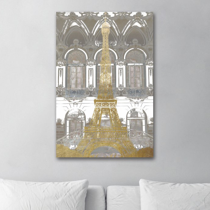 Parisian Eiffel - reproduction d'impression sur toile, H 30 po x l 20 po x P 1,5 po