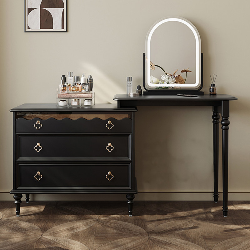 Makeup Vanity with Light mirror,3 drawers