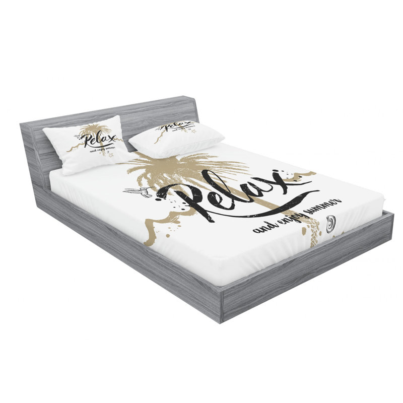 Microfiber Sheet Set, Queen Sheet Set with Fitted Sheet