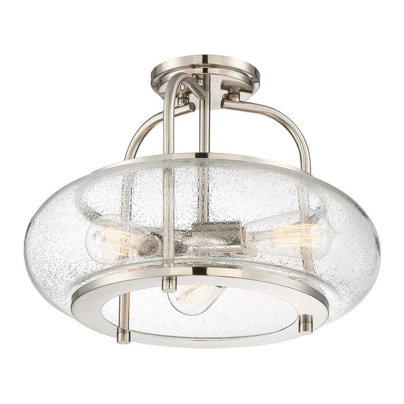 Kelli Glass Semi Flush Mount