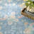 Nourison Botanical Washables 5' x 7' Blue Multicolor Farmhouse Indoor Rug-1439177396-1439136590