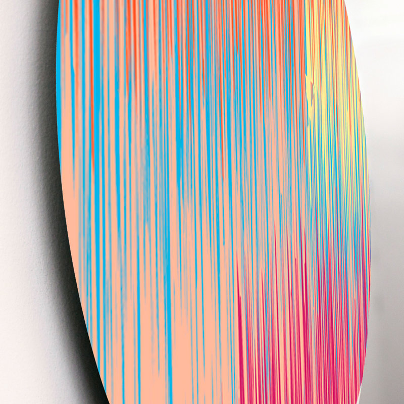 Motif de rayures grunge - Ensemble de décorations murales modernes en métal