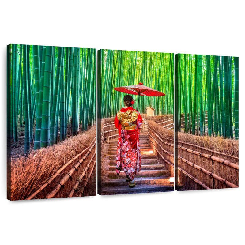 Alvord Bamboo Forest Geisha, 48" H x 74" W