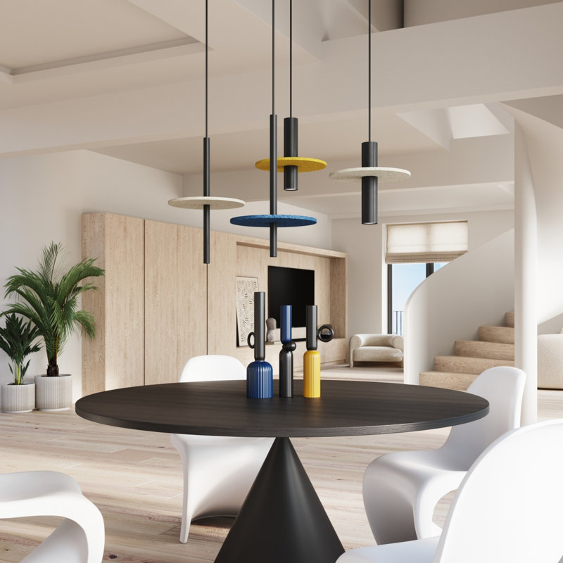 Pendant lamp FELTRO 1 black/beige, Beige/Black