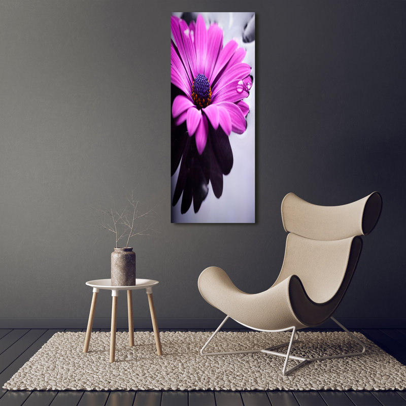 Pink Gerbera - Wrapped Canvas Print