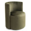 Fauteuil en velours avec roulettes-1917980814