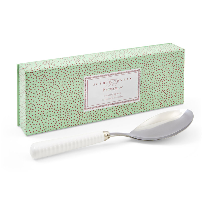 Sophie Conran, White - Silver Serving Spoon