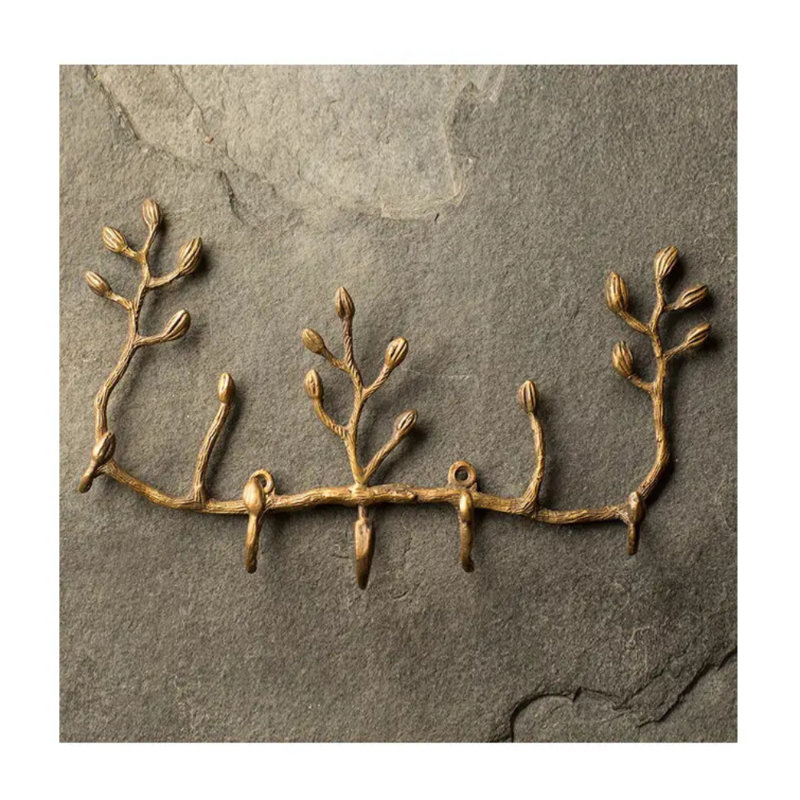 Antiqued Brass Twig Key Holder 1
