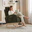 Chaise berçante moderne 25 po avec poche latérale et soutien lombaire haut-1229817266