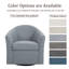 Fauteuil demi-tonneau pivotant rembourré Aunna-1858422840