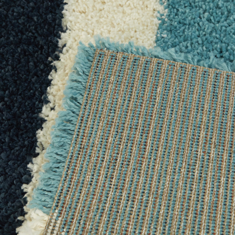 Maust Sunshine Rainbow Shag Rug, Rectangle 6'7" x 9'
