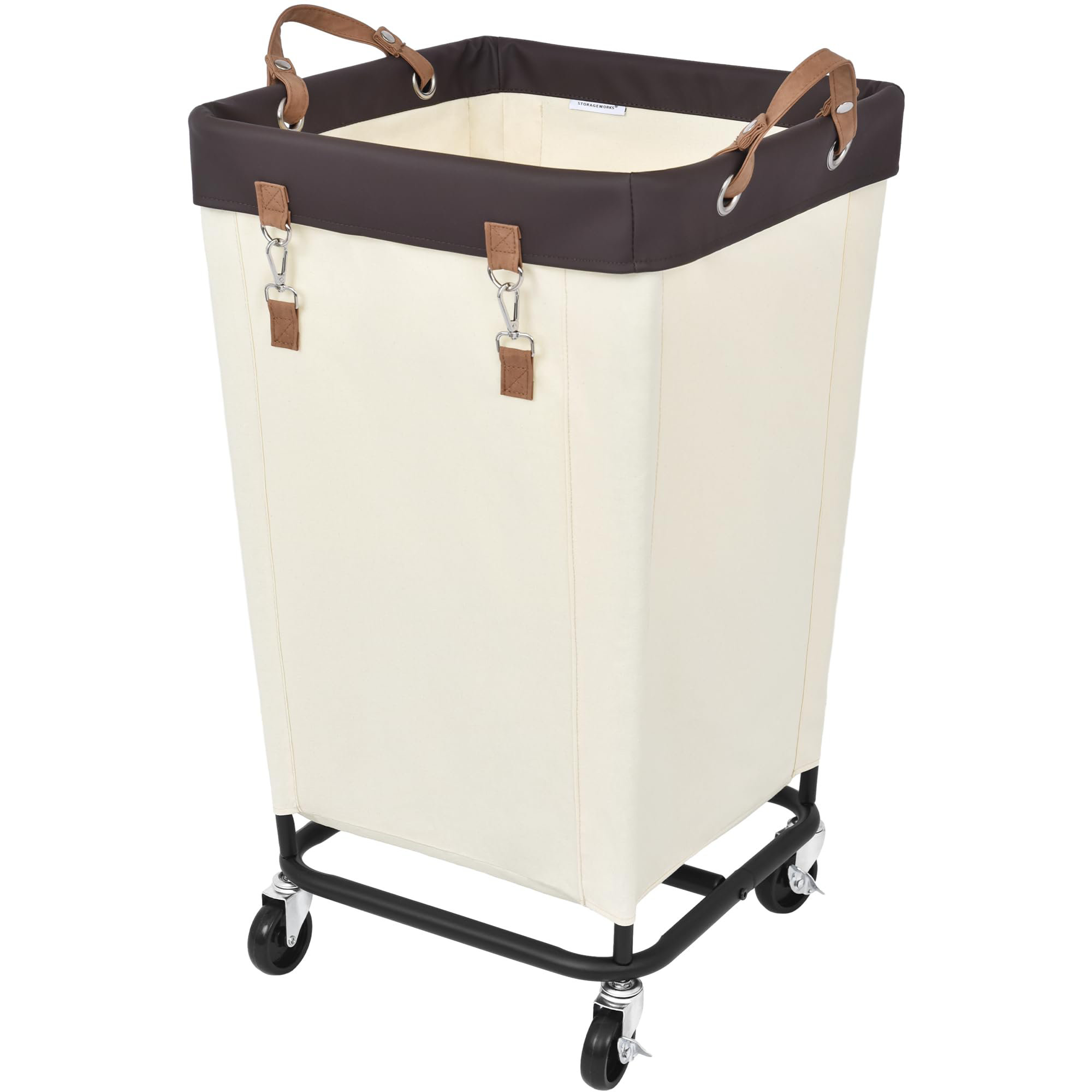 Hokku Designs Laundry Hamper With Wheels, 160L Clothes Large Laundry Basket With Steel Frame And Removable Canvas Laundry Bag, Dirty Cloth Hamper For Home, Closet, Dorm, Bathroom, Laundry Room & Reviews | Wayfair