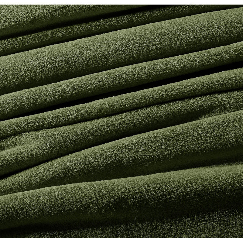 Couverture moelleuse, Très grand, Vert cèdre