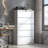 5 Drawer Metal Lateral File Cabinet , White Filing Cabinet With Lock, Lockable File Cabinet For Home Office, Locking Metal File Cabinet For Legal/Letter/A4/F4 Size, Cabinet-910386977