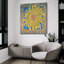 «Golden Flower» par Sharon Pitts, art mural en verre acrylique-1463414060