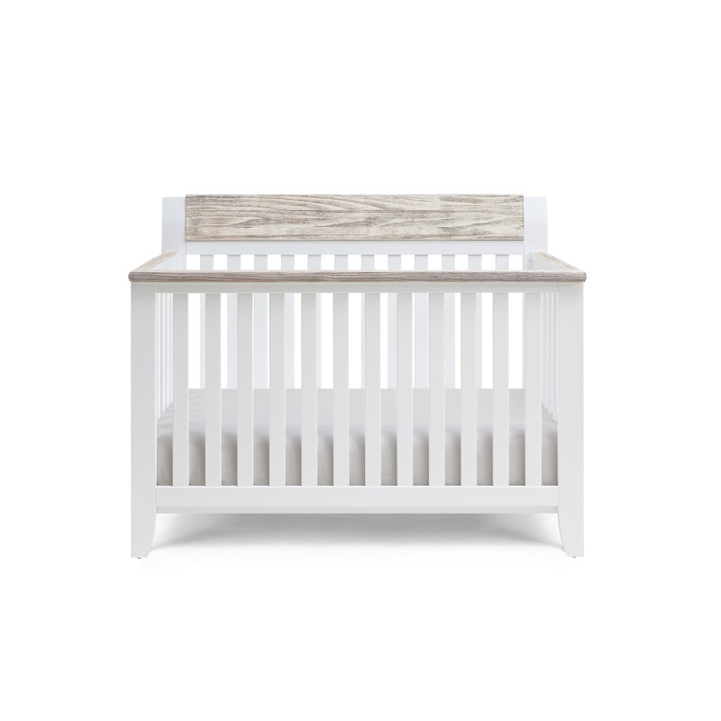 Lit de bébé convertible 4-en-1 Hayes - blanc / naturel