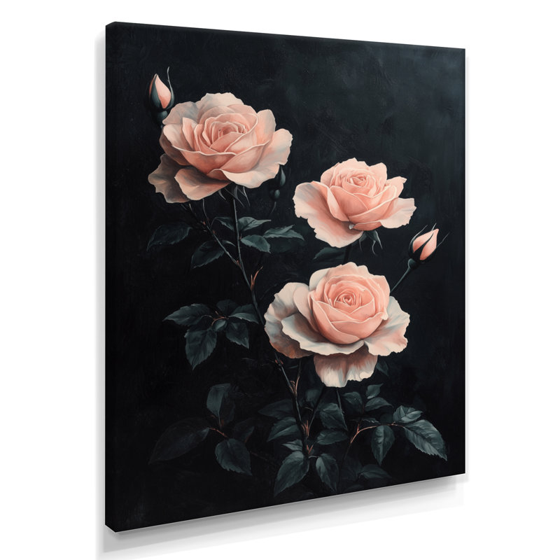 Ludgershall - reproduction d'art sur toile florale, H 32 po x l 24 po, Toile tendue, Ne s’applique pas