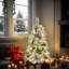 Arbre de Noël artificiel pré-éclairé enneigé-2102194818