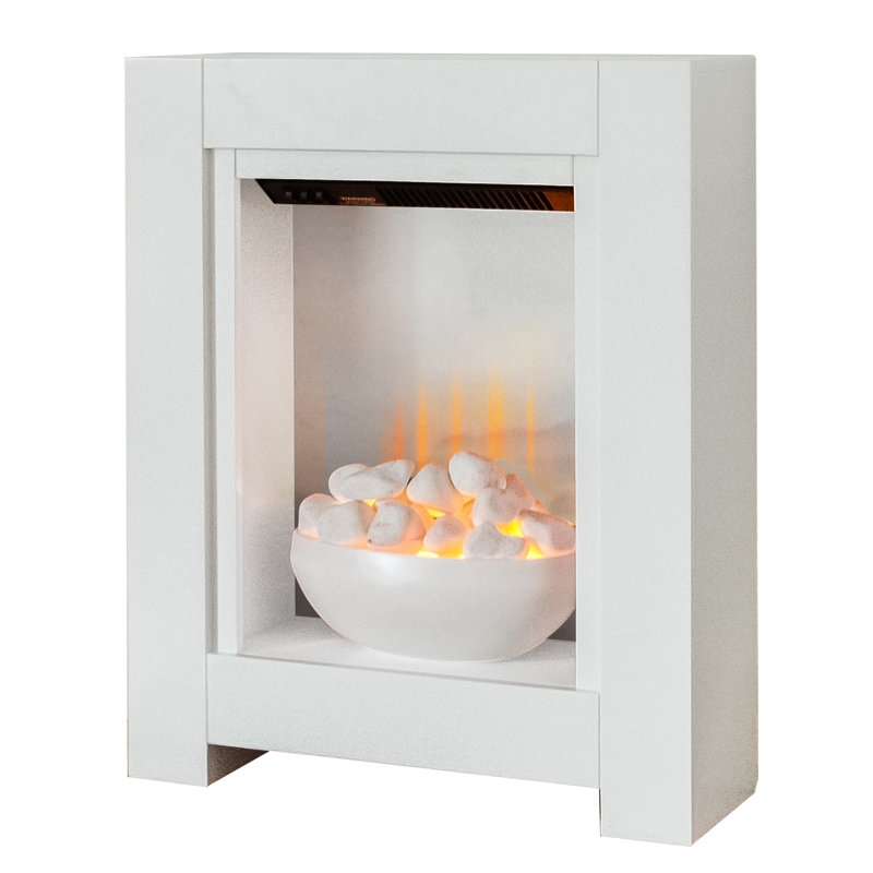 Monet Adam 60cm W White Electric Electric Fireplace Suite with 6824.28 BTU