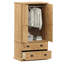 Wardrobe "VIGO" 90x55x170 cm Solid Wood Pine-1542660990