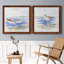 Oiseaux de rivage croquis I - ensemble de 2 peintures sur toile encadrées-1420875548-1420875549
