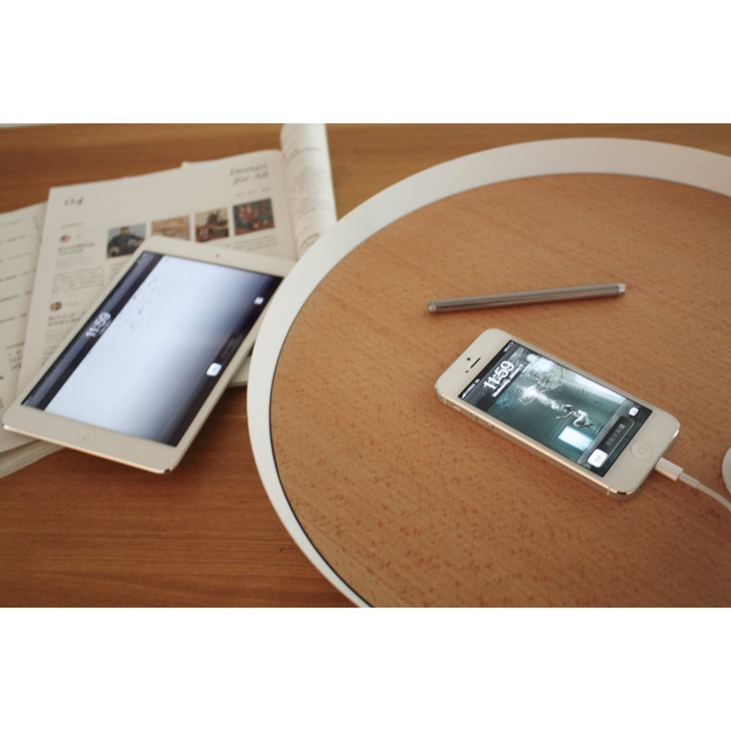 Carry USB 19.7" White Iron Rods Nautical Table Lamp