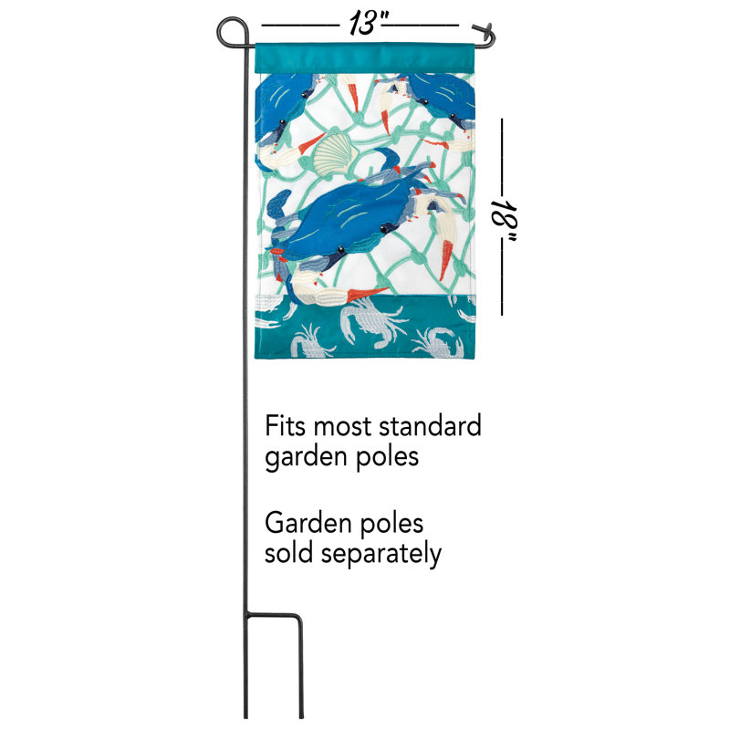 Double Sided Polyester Garden Flag, 18" H x 13" W