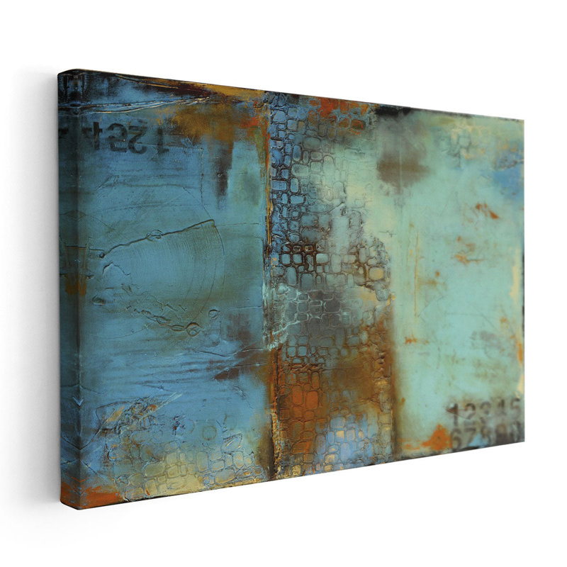 Deja Blue - Canvas Print Wall Art, 20" H x 30" W