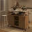 50" Stainless Steel Countertop Kitchen Cart With Spice Rack & Towel Rack-1250298814