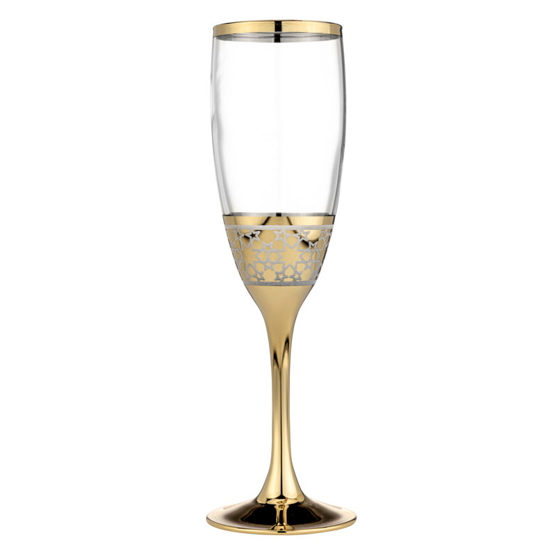 6 pièces Mercer41 Sharrone Ensemble de verres en flûte de verre