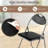 2 Pieces Portable Folding Dining Chairs Set With Carrying Handles