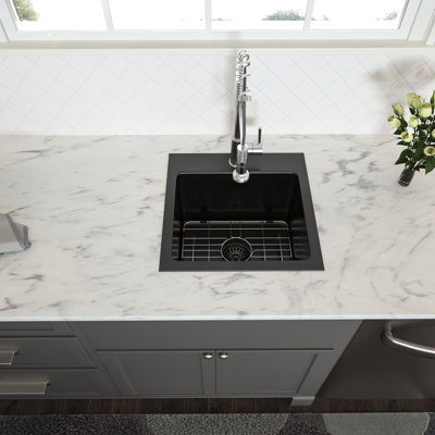 Dhananjay 15'' L Drop-In Single Bowl Stainless Steel Kitchen Sink