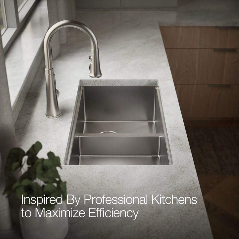 Strive® 32 In. Undermount Double-Bowl Workstation Kitchen Sink