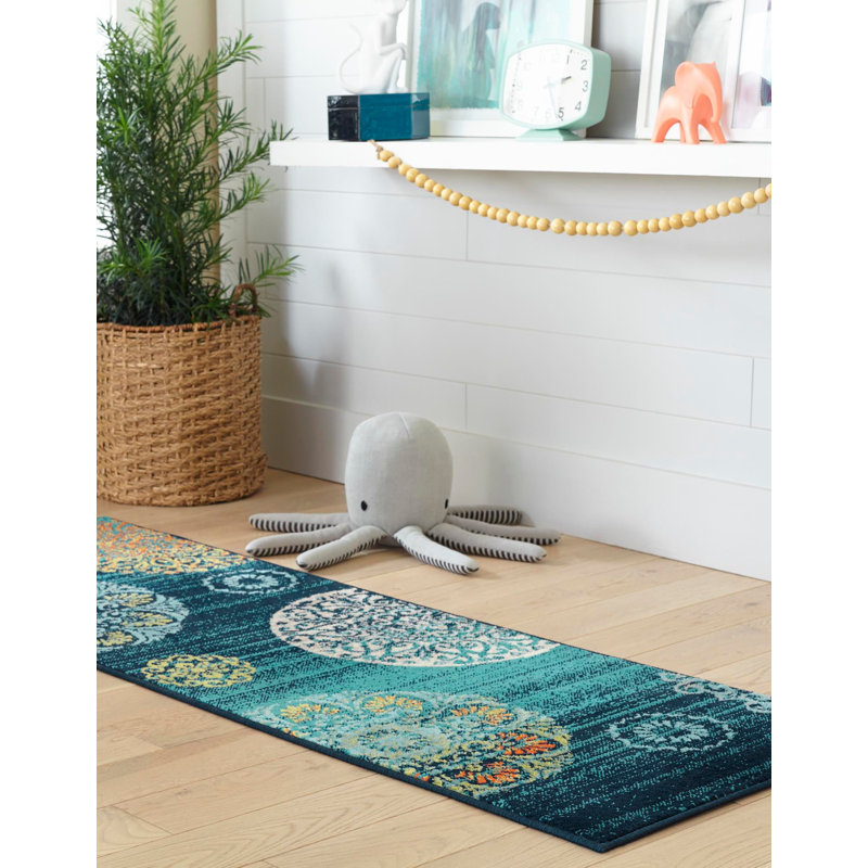 Akridge Floral Indoor Rug, Runner 2' x 8'