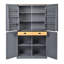 [Vidéo d'assemblage fournie] Armoire de rangement surdimensionnée de 40,2 x 20 x 71,3 pouces pour garde-manger grande capacité avec 2 tiroirs, 2 tablettes réglables, 8 tablettes de porte pour la cuisine, la salle à manger, gris Topmax-1834350793