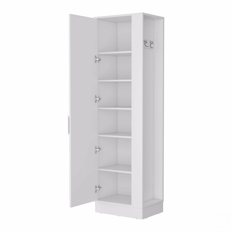 2-Door 6-Shelf Tall Storage Cabinet