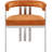 Marcello Kenlea Velvet Upholstered Back Arm Chair-1047657329